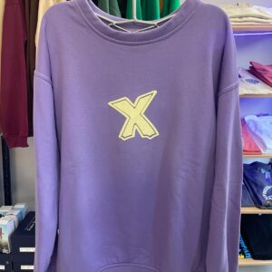 Sudadera sin capucha X morada